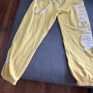 Pink crop sweatpants